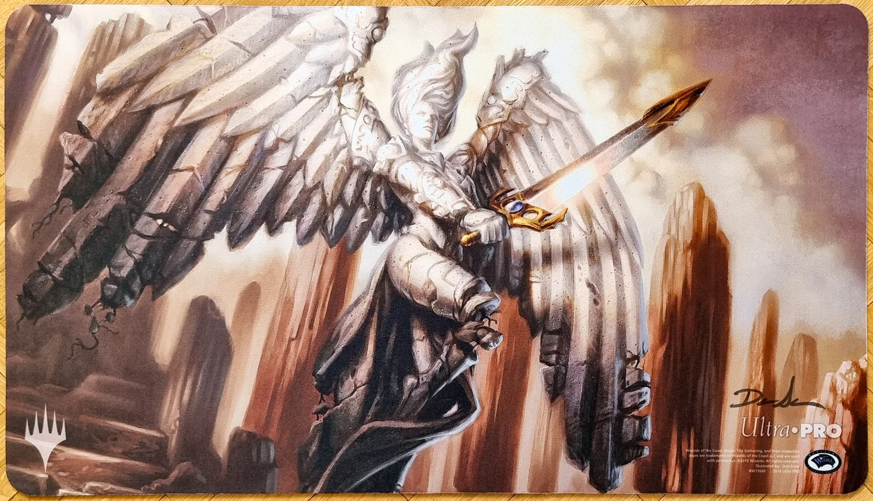 Akroma's Memorial - Dan Murayama Scott - Signed MTG Playmat