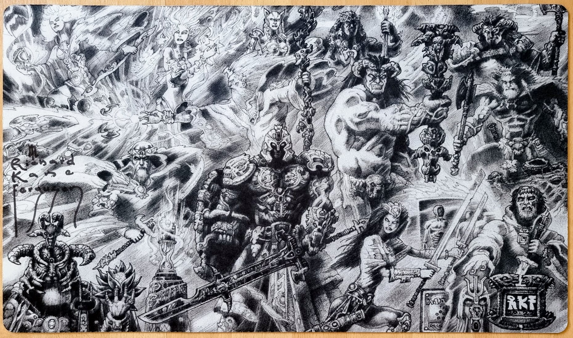 Artwork Mashup - Richard Kane Ferguson - Signed by the Artist - MTG Playmat
