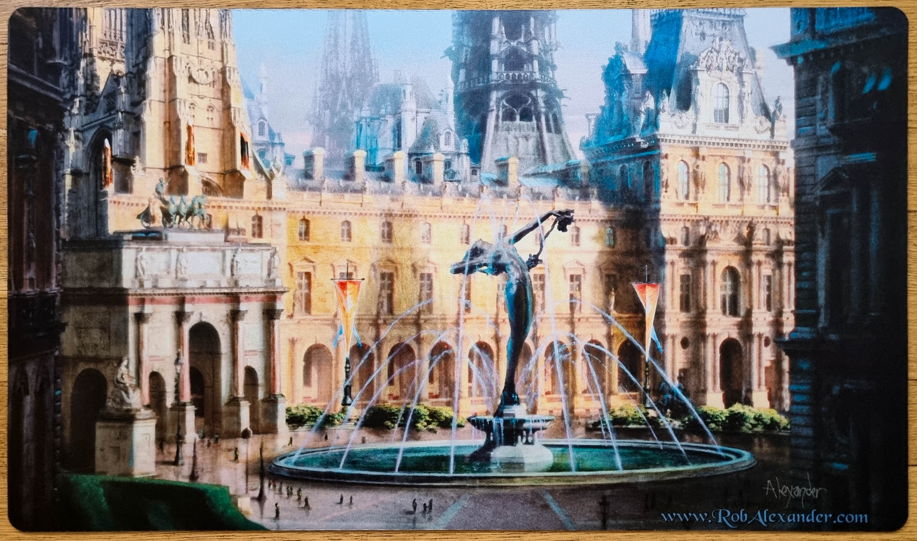 Hallowed Fountain - Rob Alexander - Signed MTG Playmat