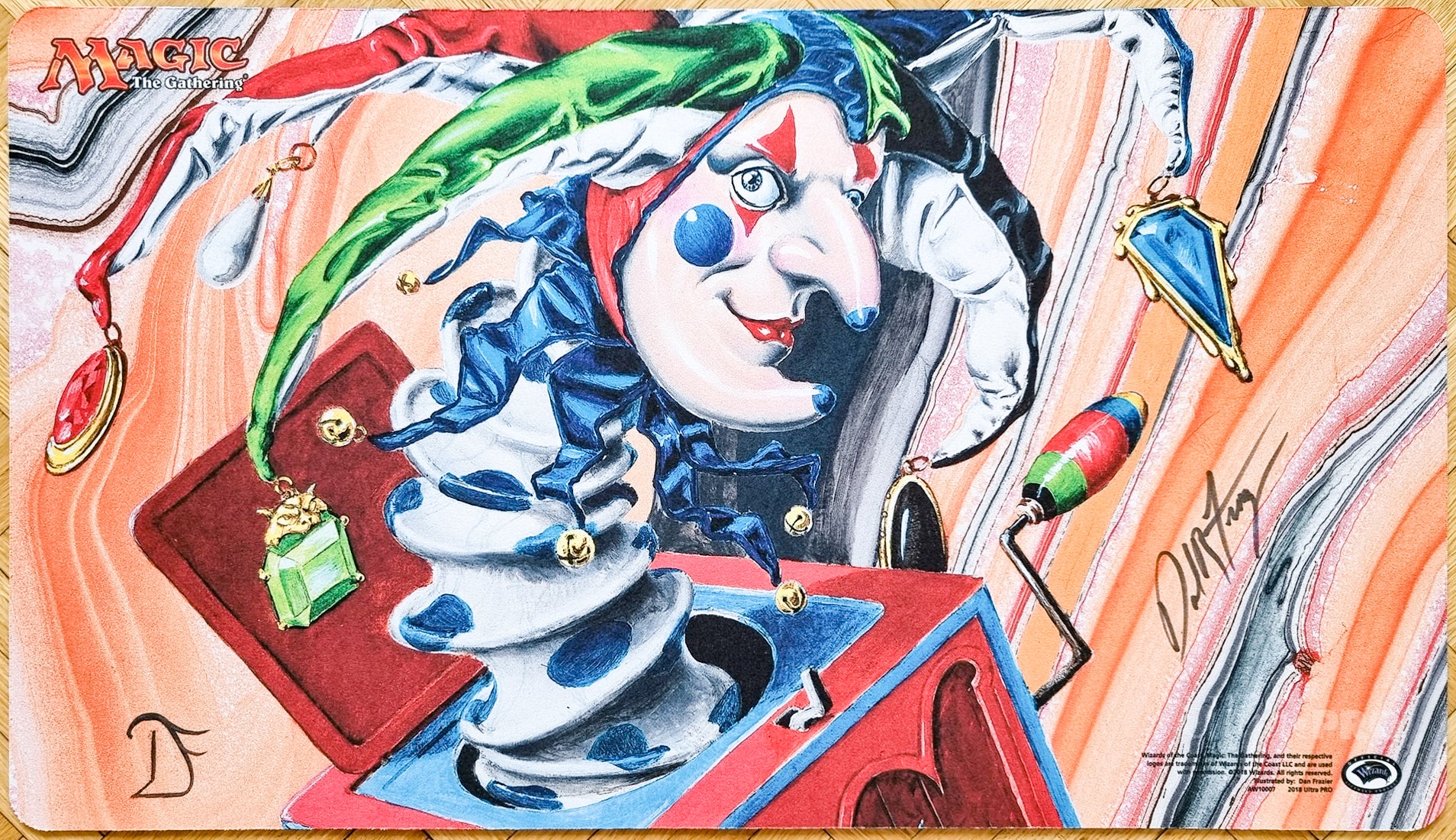 Jack-in-the-Mox - Dan Frazier - Signed MTG Playmat