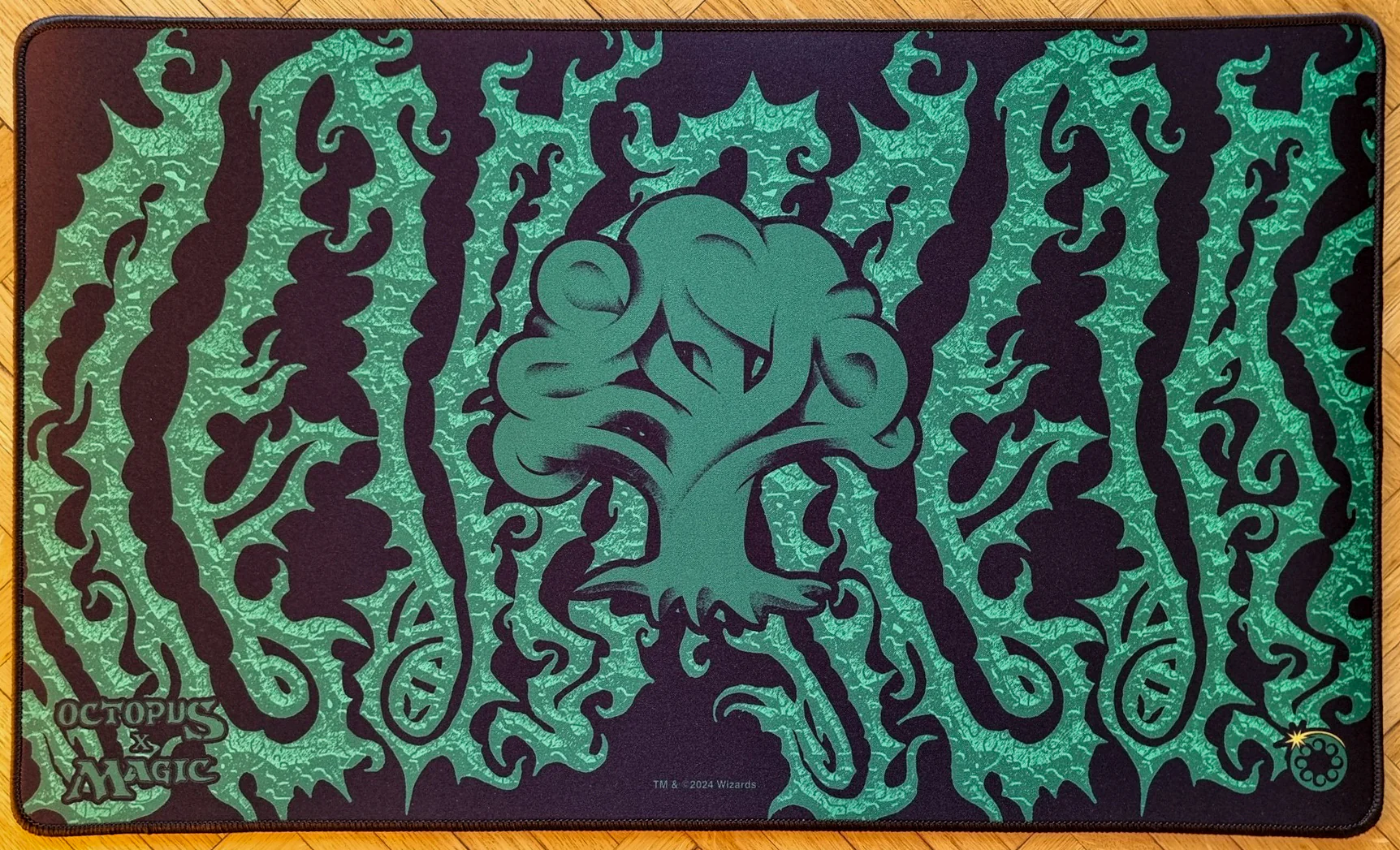 Magic: The Gathering Octopus Forest - Embroidered - MTG Playmat