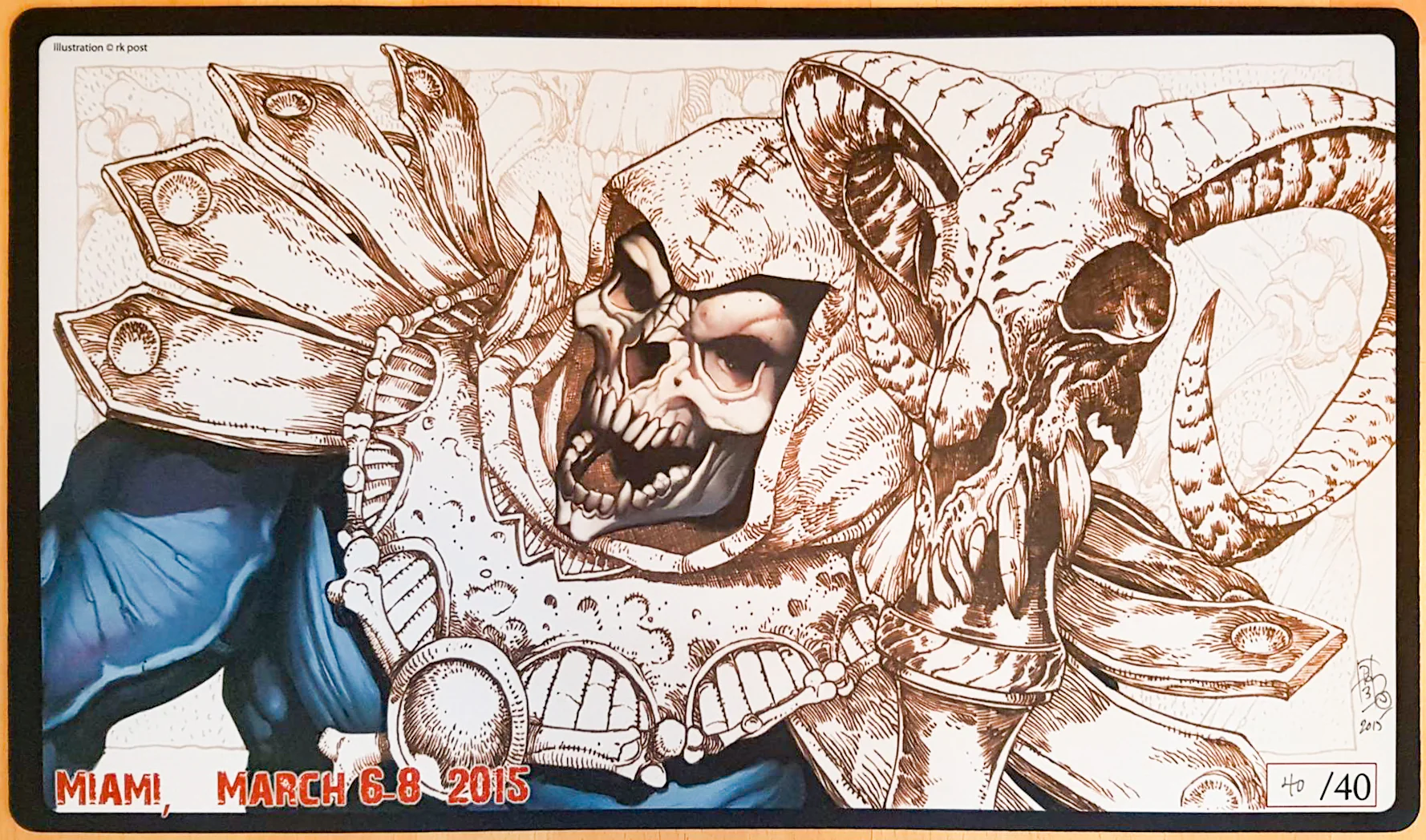 Skeletor - rk post - Grand Prix Miami 2015 - Limited Edition [40 Copies] - Signed MTG Playmat