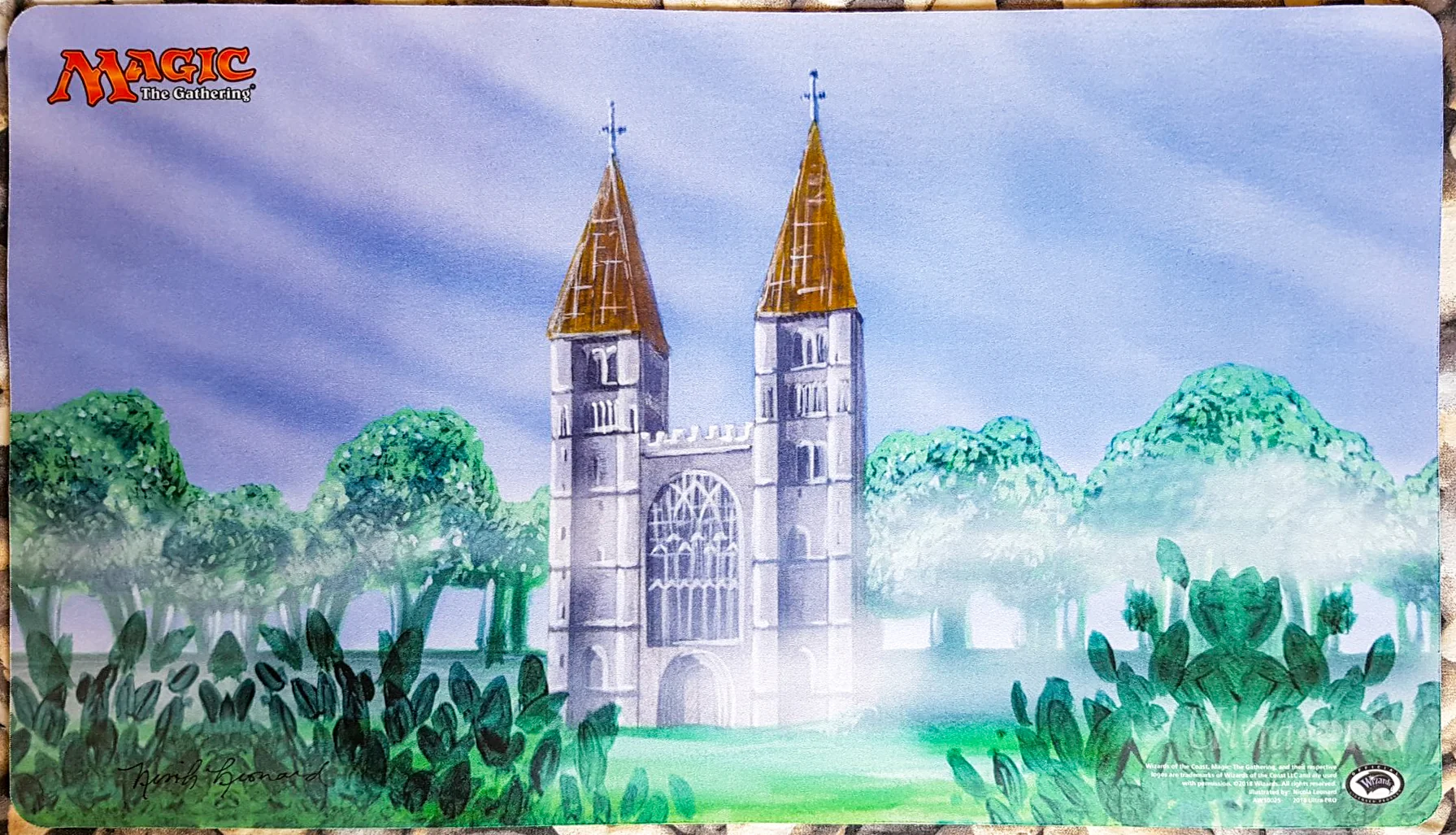 The Tabernacle at Pendrell Vale - Nicola Leonard - Signed MTG Playmat