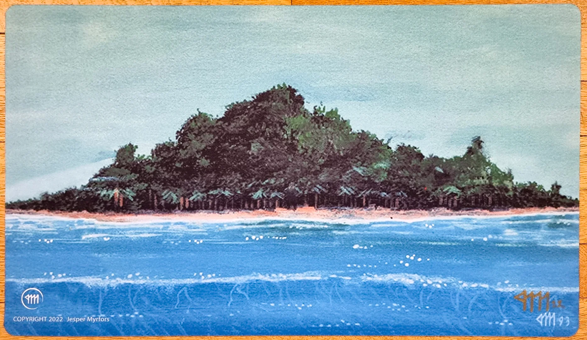 Tropical Island - Jesper Myrfors - Signed MTG Playmat